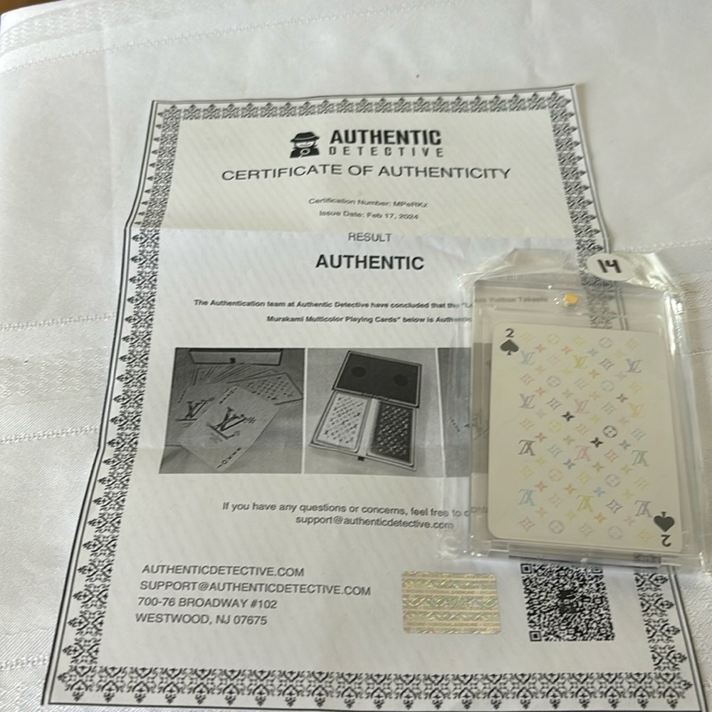 Louis Vuitton Takashi Murakami 2 of spades new in case